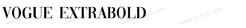 Vogue ExtraBold字体转换